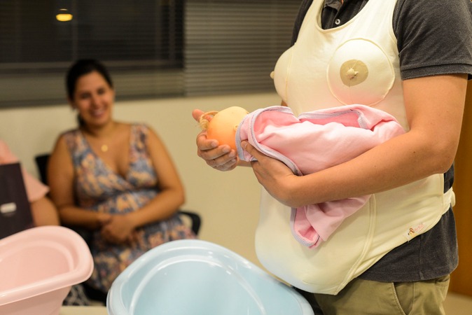 Especialistas orientam mães e pais sobre como lidar com o bebêFoto: Messias Ferreira.